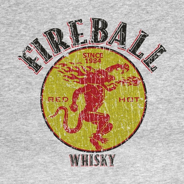 FIREBALL WHISKY 1984 - VINTAGE RETRO STYLE by lekhartimah